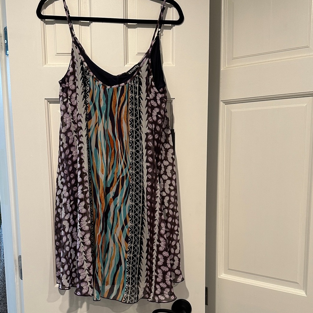 NWT Express Multicolor Sleeveless Dress